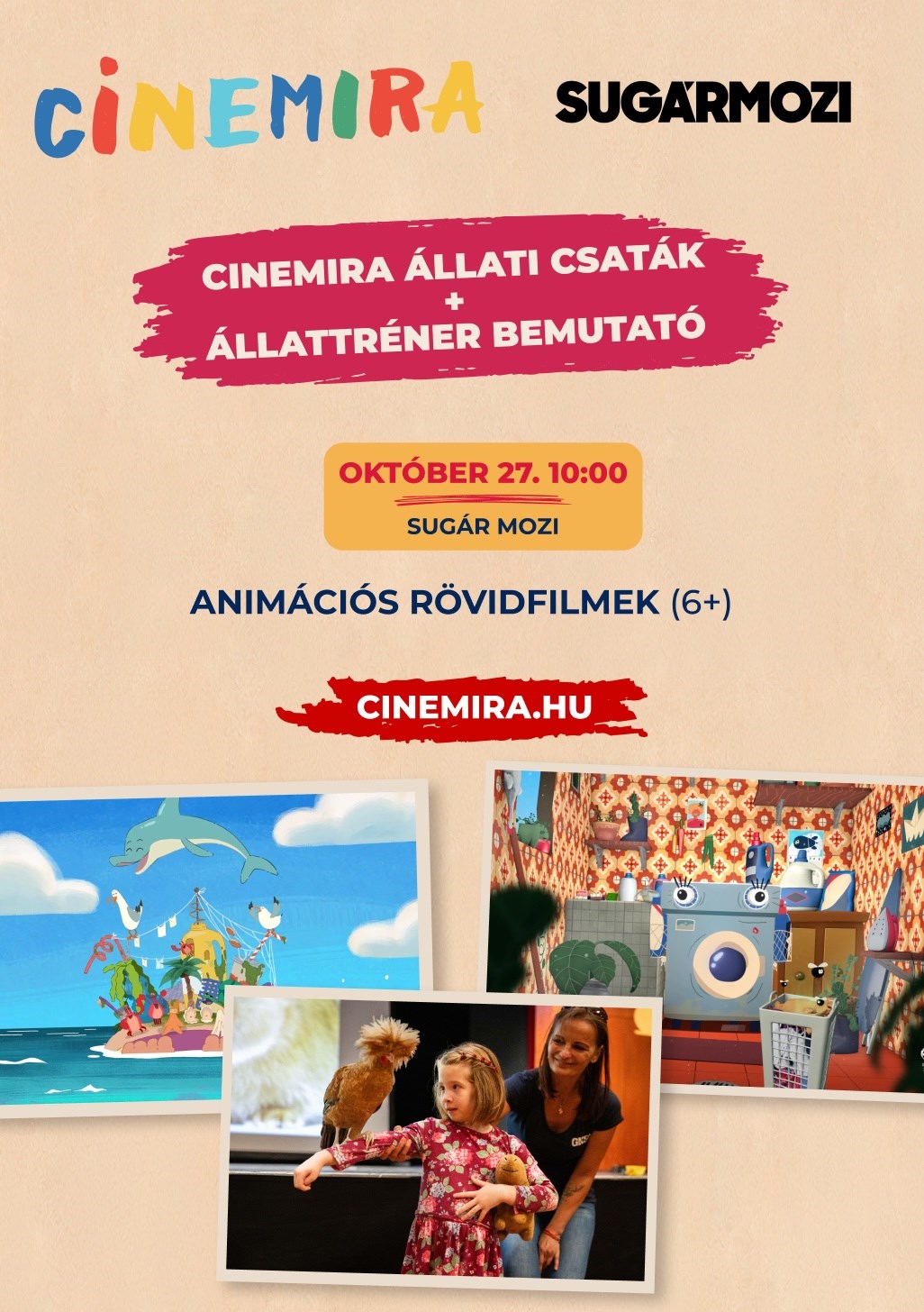 Állati csaták + Állattréner bemutató plakát