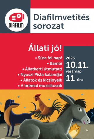 Diafilmvetítés sorozat – Állati jó! plakát