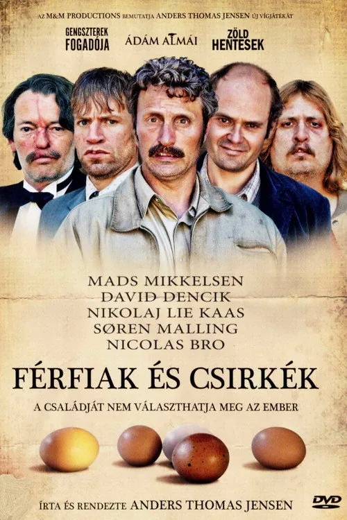 Férfiak és csirkék plakát