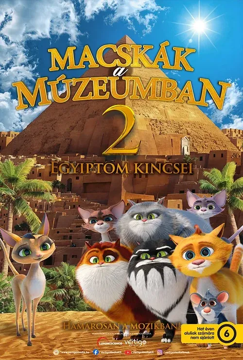 Macskák a múzeumban 2. - Egyiptom kincsei plakát